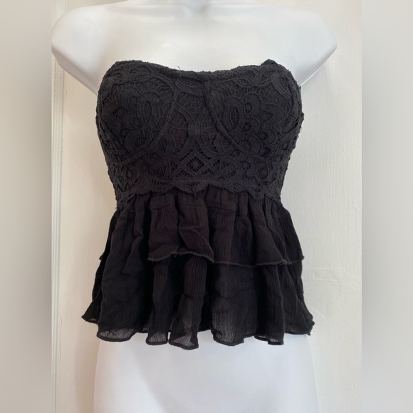 Free People Adella Black Corset Cami Size XS.NWT - Picture 2 of 6